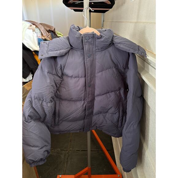 SMALL Madhappy Navy Cozy Down Jacket - Picture 1 of 4